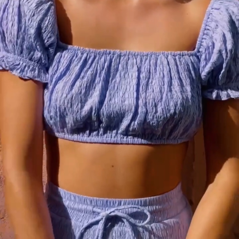 LPA Blue Ruffled SET - Picture 4 of 6